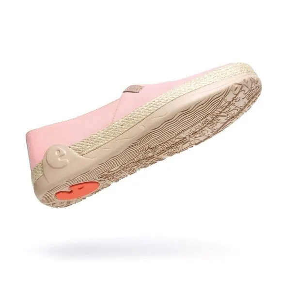 UIN Women's Espadrilles Knitted Walking Casual Shoes (Marbella Crystal Rose)