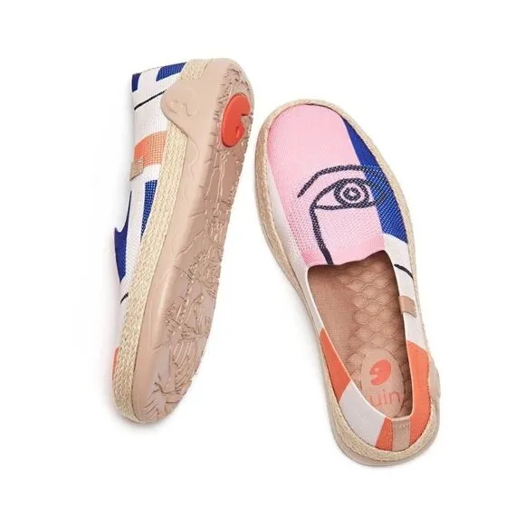 UIN Women's Espadrilles Knitted Walking Casual Shoes  (Look at Me Marbella)