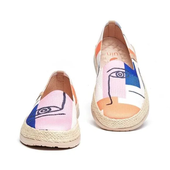 UIN Women's Espadrilles Knitted Walking Casual Shoes  (Look at Me Marbella)