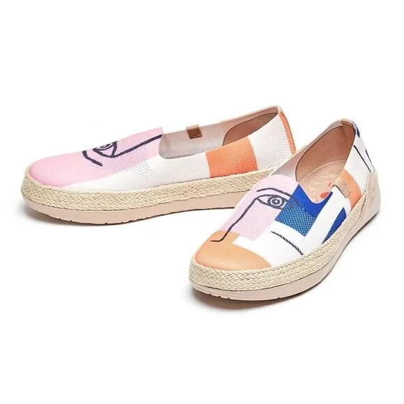 UIN Women's Espadrilles Knitted Walking Casual Shoes  (Look at Me Marbella)