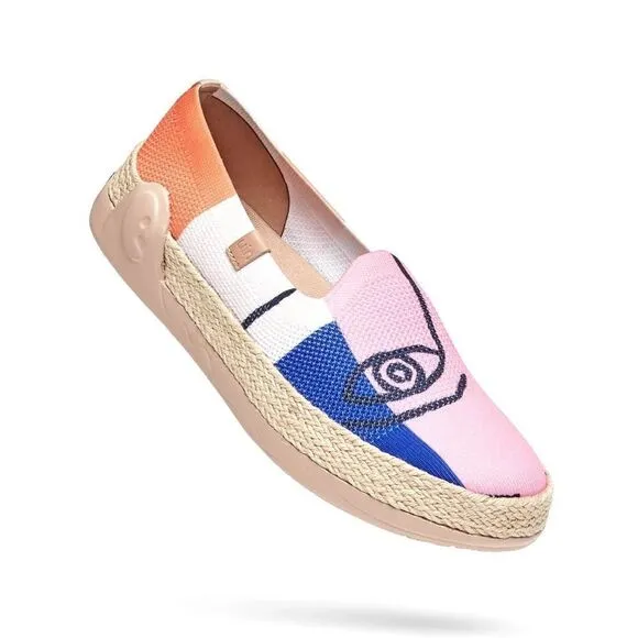 UIN Women's Espadrilles Knitted Walking Casual Shoes  (Look at Me Marbella)