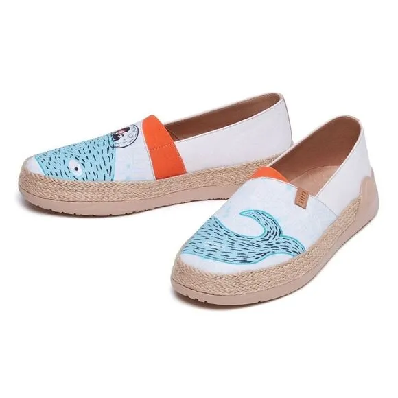 UIN Women's Espadrilles Knitted Casual Shoes (Whale Island 2 Marbella I)