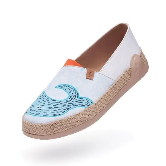 UIN Women's Espadrilles Knitted Casual Shoes (Whale Island 2 Marbella I)