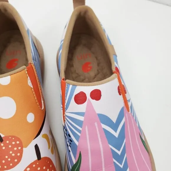 UIN Wide Toe Box  Feet Autumn Fruits Cuenca Women's Comfort Shoes Sneaker Flats