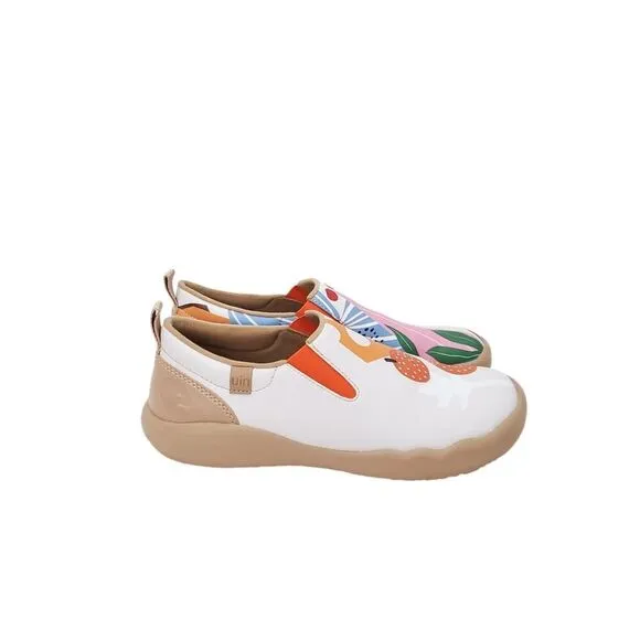 UIN Wide Toe Box  Feet Autumn Fruits Cuenca Women's Comfort Shoes Sneaker Flats