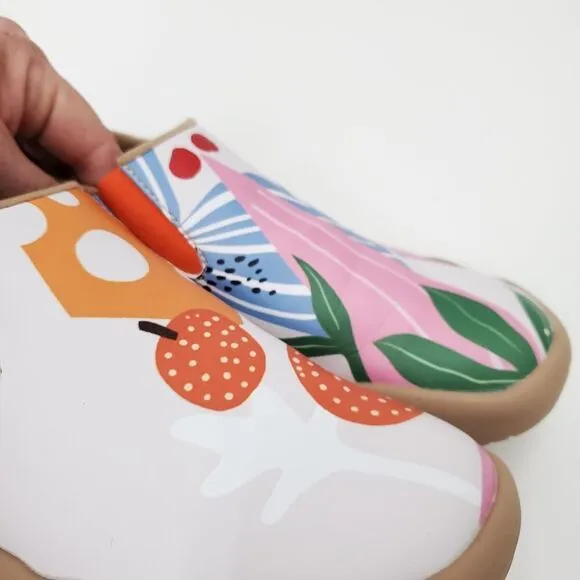 UIN Wide Toe Box  Feet Autumn Fruits Cuenca Women's Comfort Shoes Sneaker Flats