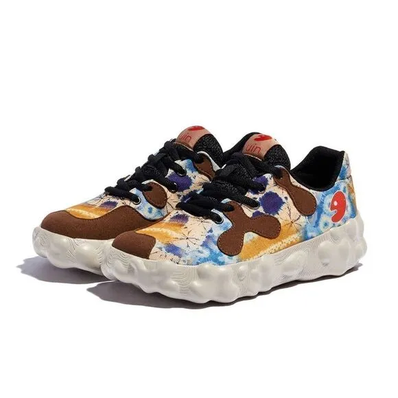 UIN Women's Walking Travel Shoes Wide Toe Chunky Sneaker (Afterglow Figueras)
