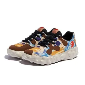 UIN Women's Walking Travel Shoes Wide Toe Chunky Sneaker (Afterglow Figueras)