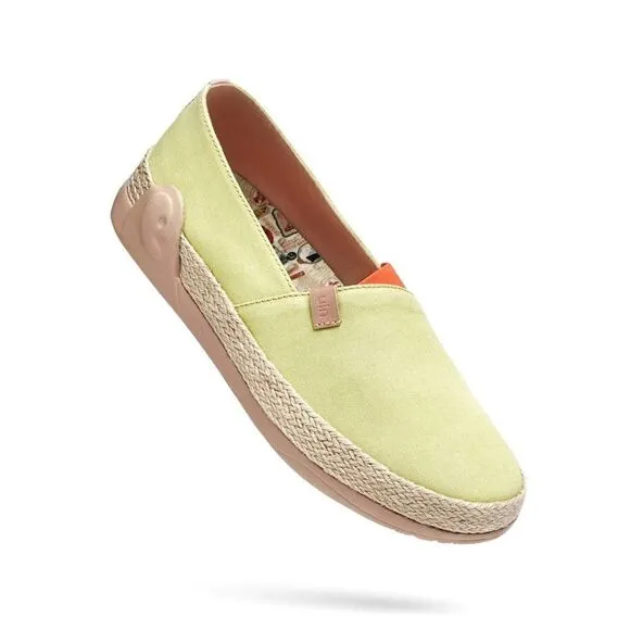 UIN Women's Espadrilles  Walking Casual Shoes (Marbella Pale Green)