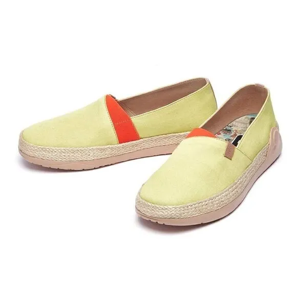 UIN Women's Espadrilles  Walking Casual Shoes (Marbella Pale Green)