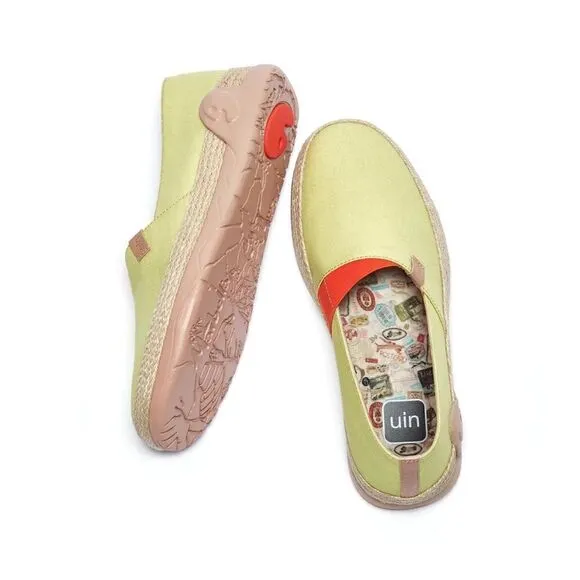 UIN Women's Espadrilles  Walking Casual Shoes (Marbella Pale Green)