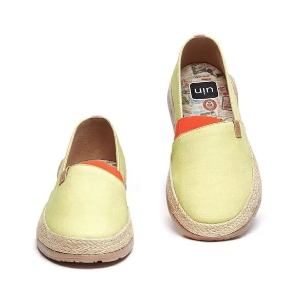 UIN Women's Espadrilles  Walking Casual Shoes (Marbella Pale Green)