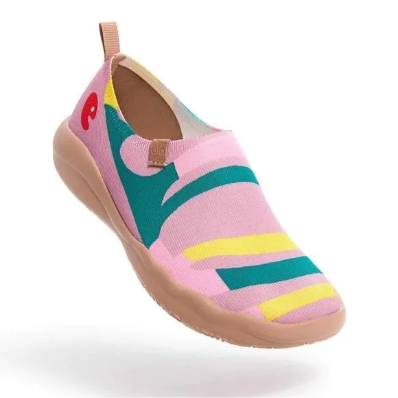 UIN Women's Walking Shoes Knitted Comfort Loafers (Toledo Passionate São Paulo)