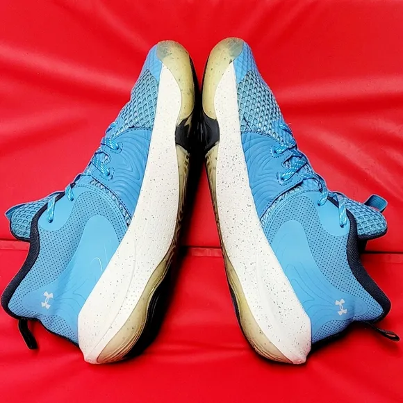 Under Armour Embiid One Basketball Men's Shoes Sky Blue  #3023086-402. size 10
