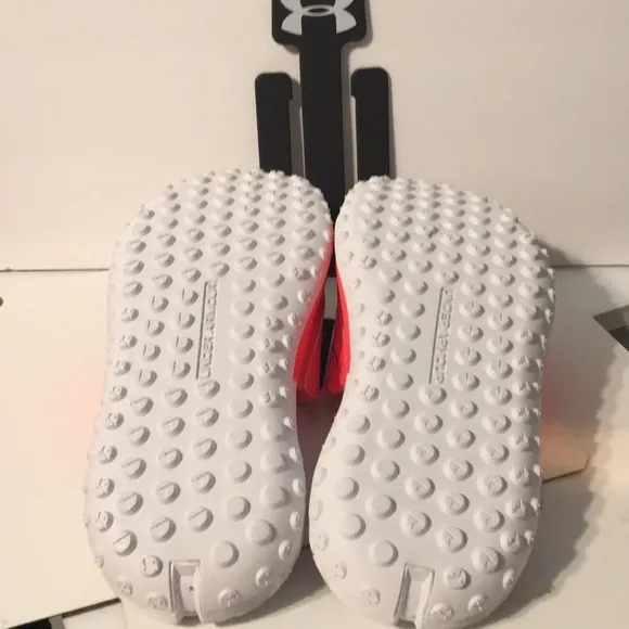 Under Armour Project Rock 3 After Burn/White Unisex Slides M 10 W 11.5