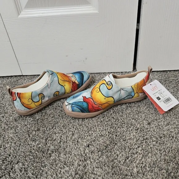 Uni Painted Colorful Fashion Sneakers For Kids, 3 Y, NWT