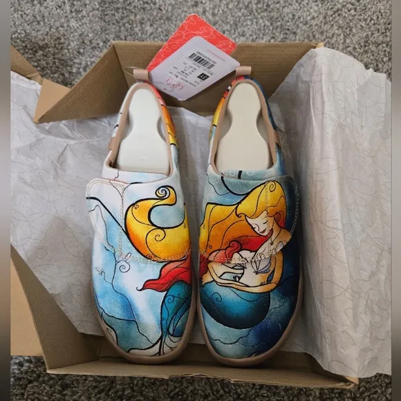 Uni Painted Colorful Fashion Sneakers For Kids, 3 Y, NWT