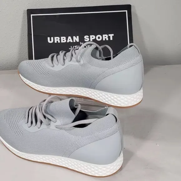 Urban Sport by J/Slides Gray Knit Sneakers (113)