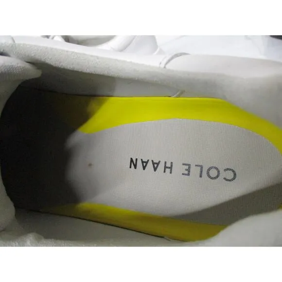 USED Cole Haan Men S Grandpro Topspin Sneakers,Optic White-Size 10.5