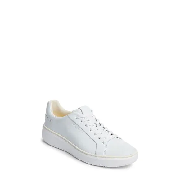 USED Cole Haan Men S Grandpro Topspin Sneakers,Optic White-Size 10.5