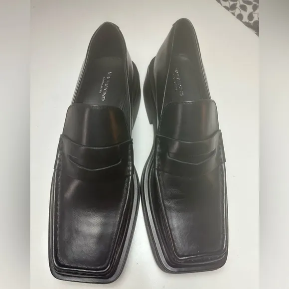Vagabond Black EYRA Menswear-Inspired High Quality Leather Chunky Loafers NWOT 9