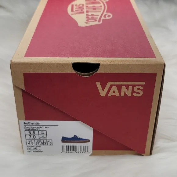 Vans Authentic Low Top Canvas Sneakers Spectrum Blue