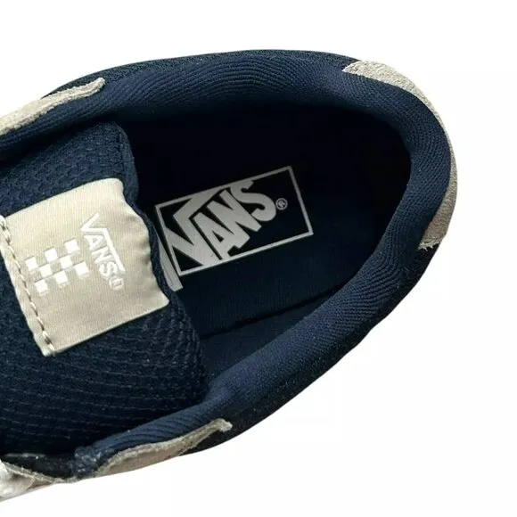 Vans Caldrone Youth Boy's Suede Sneakers Size 5 Gray/Navy Blue Classic Style
