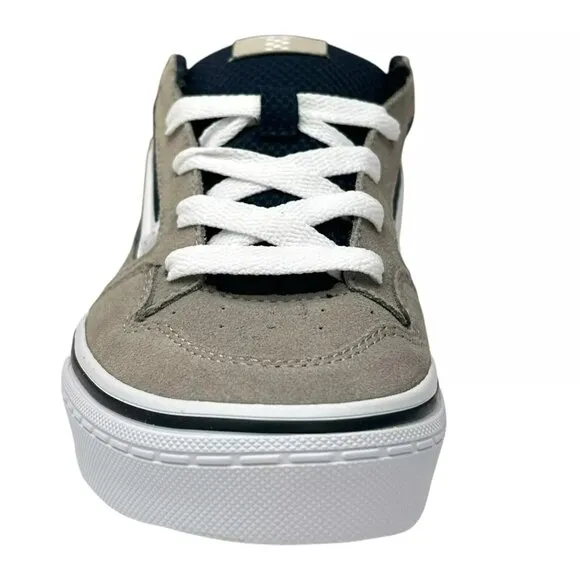 Vans Caldrone Youth Boy's Suede Sneakers Size 5 Gray/Navy Blue Classic Style