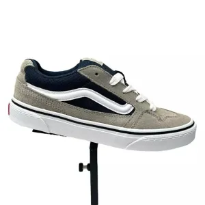 Vans Caldrone Youth Boy's Suede Sneakers Size 5 Gray/Navy Blue Classic Style