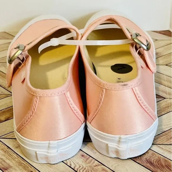 VANS Mary Jane Women's 7 Shoes Ballet Chintz Rose Pink Satin White VN000CRRCHN