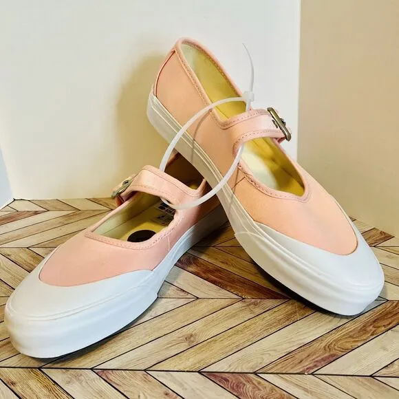 VANS Mary Jane Women's 7 Shoes Ballet Chintz Rose Pink Satin White VN000CRRCHN