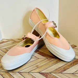 VANS Mary Jane Women's 7 Shoes Ballet Chintz Rose Pink Satin White VN000CRRCHN