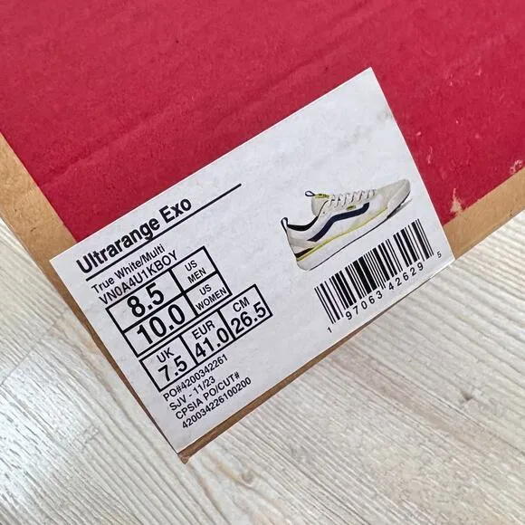Vans Men's MTE UltraRange EXO Surf Sneakers | White/Blue/Yellow‎ 8.5