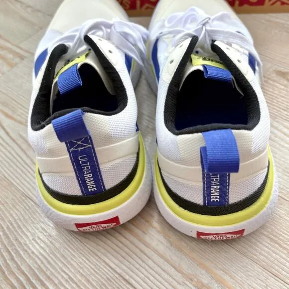 Vans Men's MTE UltraRange EXO Surf Sneakers | White/Blue/Yellow‎ 8.5