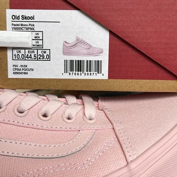 Vans Men’s Old SkoolPastel Mono PinkVN000CT8PNK Sneakers