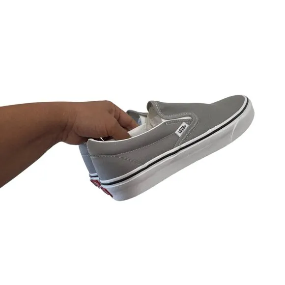 Vans Mens Unisex Classic Slip-On Sneakers Gray Size 8 Women SZ 9.5