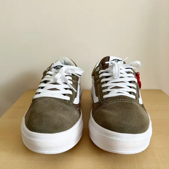 VANS Old Skool Overt CC Sneakers Men’s Low Canvas Suede Beige Skate VN0A7Q5E1NU