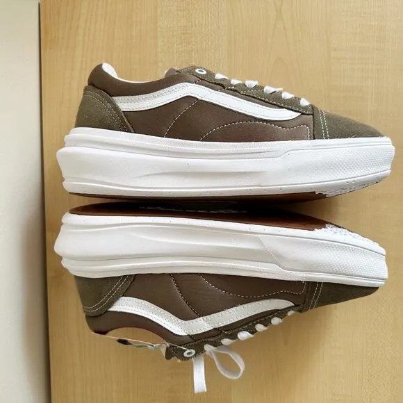 VANS Old Skool Overt CC Sneakers Men’s Low Canvas Suede Beige Skate VN0A7Q5E1NU