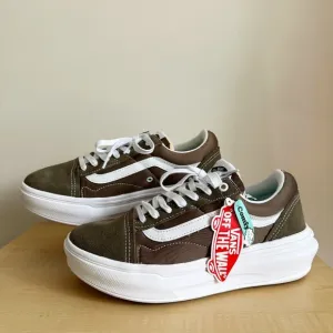 VANS Old Skool Overt CC Sneakers Men’s Low Canvas Suede Beige Skate VN0A7Q5E1NU