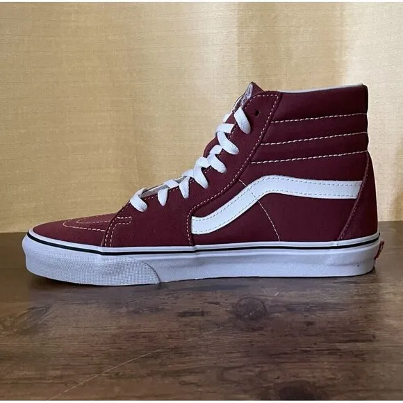 Vans Sk8 Hi Shoes Womens 10 Apple Butter True White Suede Sneaker