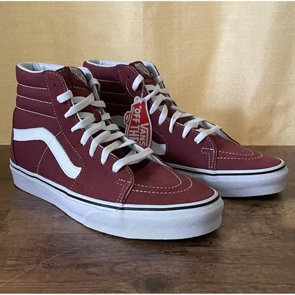 Vans Sk8 Hi Shoes Womens 10 Apple Butter True White Suede Sneaker