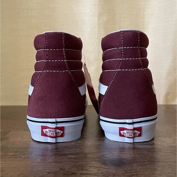 Vans Sk8 Hi Shoes Womens 10 Apple Butter True White Suede Sneaker