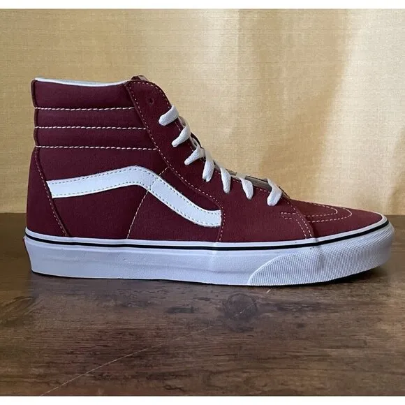 Vans Sk8 Hi Shoes Womens 10 Apple Butter True White Suede Sneaker