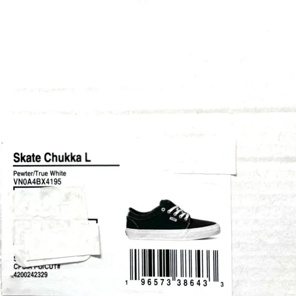 VANS Skate Chukka Low Shoe Women's Size Casual Sneakers Suede Gray VN0A4BX4195
