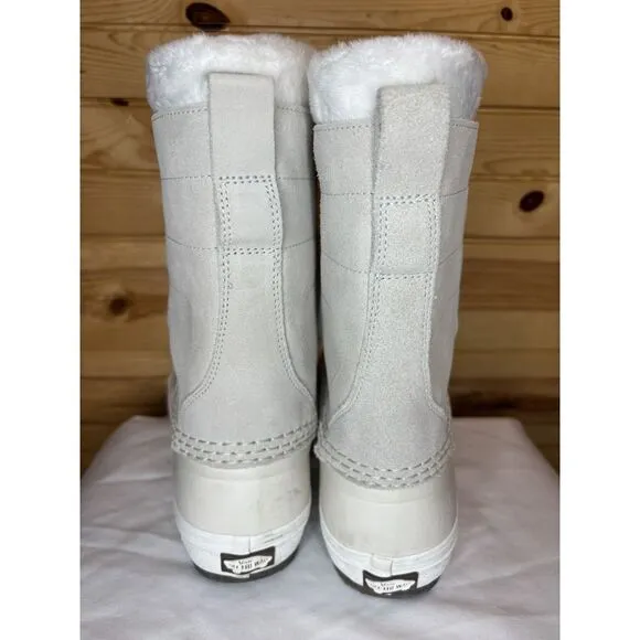 Vans Standard V Snow MTE Bone Beige Waterproof Winter Boots Women's 10.5 Men's 9