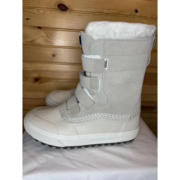 Vans Standard V Snow MTE Bone Beige Waterproof Winter Boots Women's 10.5 Men's 9