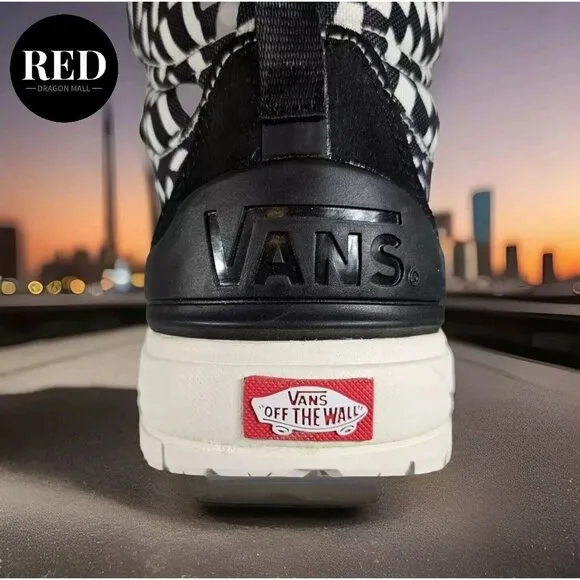 Vans UltraRange EXO Hi GORE-TEX® MTE-2 Black Warped Check Sneakers - Men’s 8.5