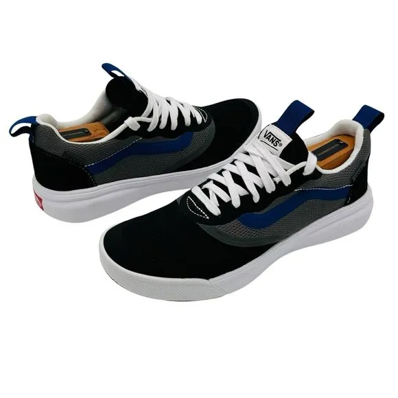 VANS UltraRange EXO Sneakers Cushioned 500264 Mens Size 7.5 Black Gray Blue NWOT
