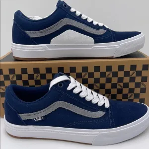 Vans WMNS Blue and White Sneakers Bmx Old SkoolNavy/WhiteVN0005UZNAV