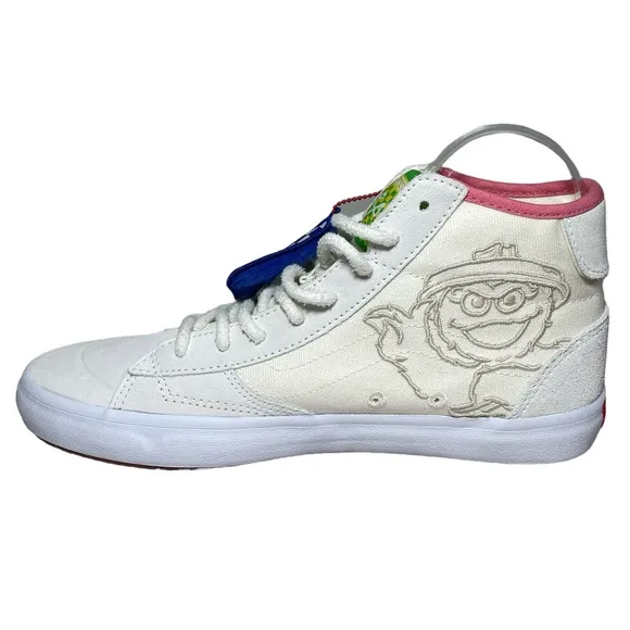 VANS X SESAME STREET Suede Canvas Sk8-Hi High Top Sneakers New